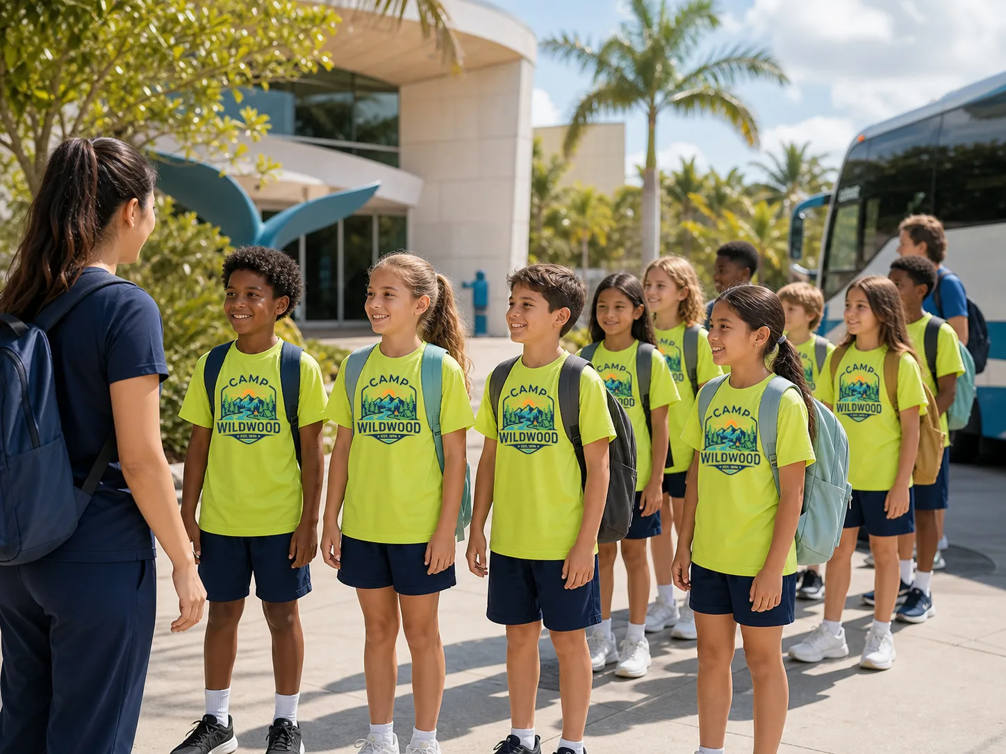 Custom field trip shirts and event apparel for youth programs