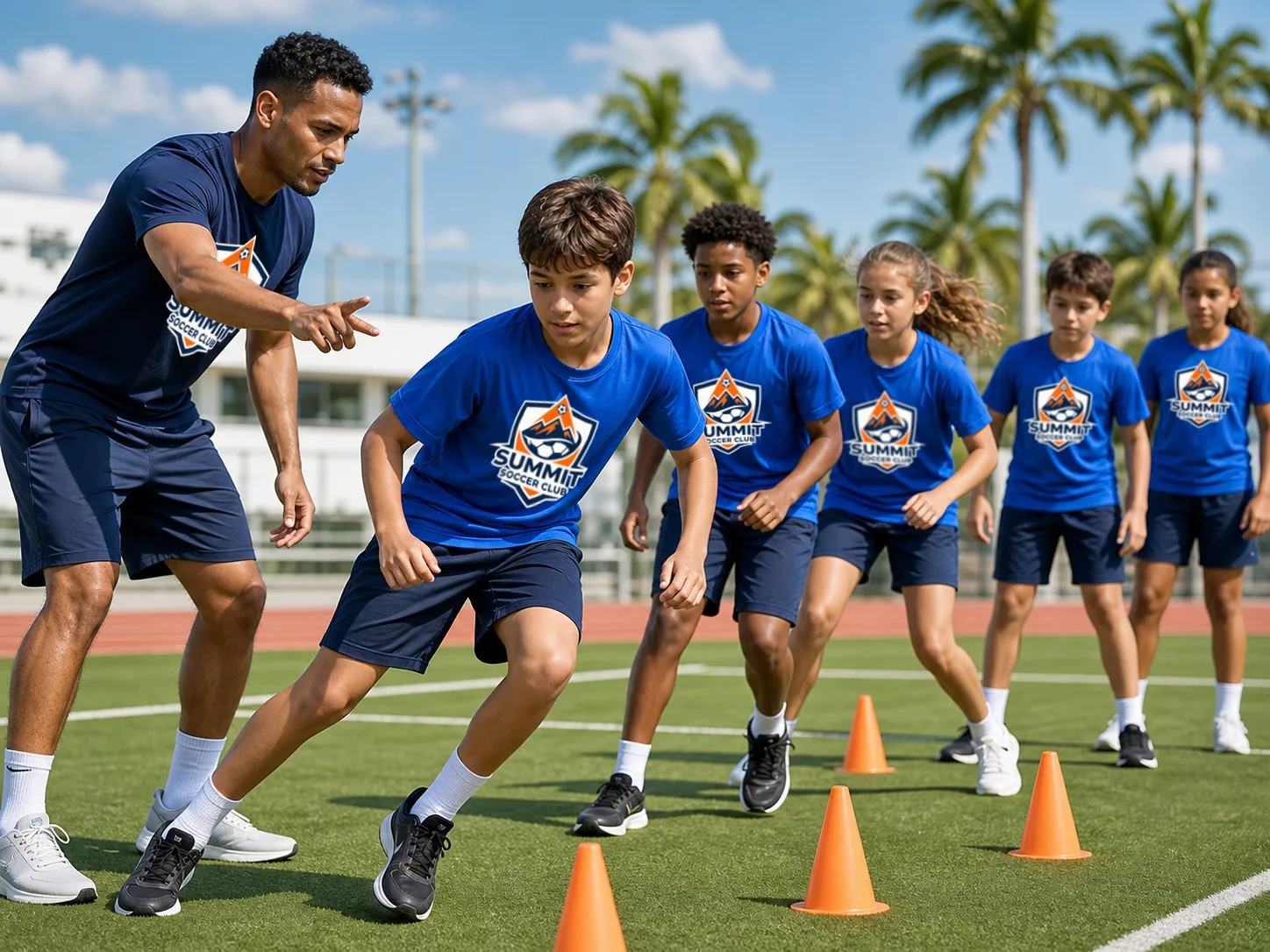 Custom shirts for youth sports programs and sports camps